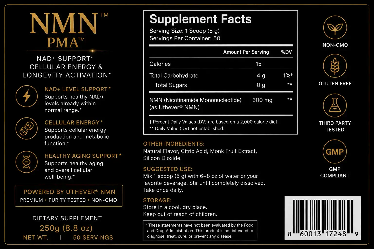 NMN supplement facts